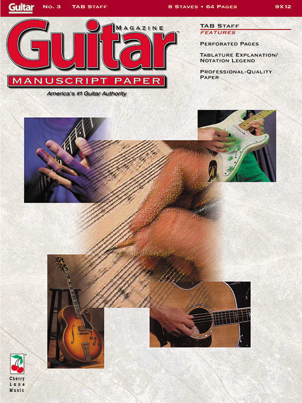 Cover: 73999239935 | Guitar(TM) Magazine Manuscript Paper | #3 Tab Staff - 9 inch. x 1