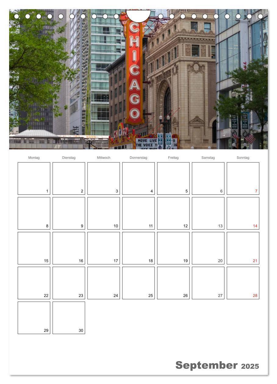 Bild: 9783457028001 | CHICAGO Terminplaner (Wandkalender 2025 DIN A4 hoch), CALVENDO...