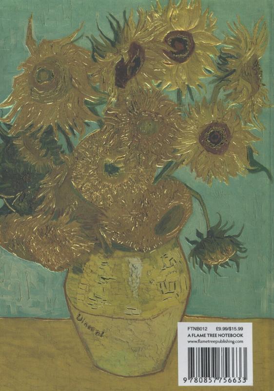 Rückseite: 9780857756633 | Van Gogh: Sunflowers (Foiled Journal) | Flame Tree Studio | Buch