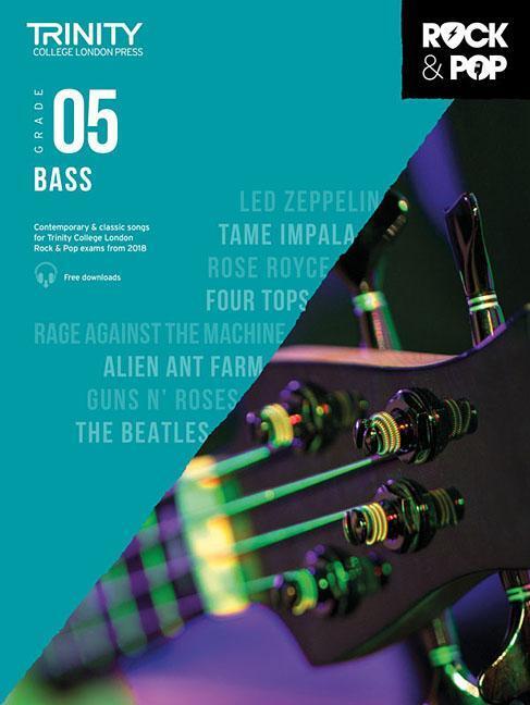 Cover: 9780857366344 | Trinity College London Rock &amp; Pop 2018 Bass Grade 5 | Broschüre | Buch