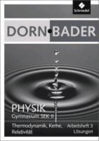 Cover: 9783507107939 | Dorn / Bader Physik SII 3. Lösungen zum Arbeitsheft | Broschüre | 2013