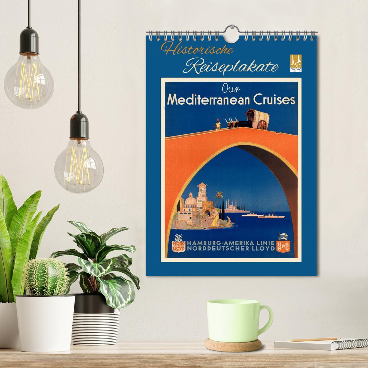 Bild: 9783435937691 | Historische Reiseplakate (Wandkalender 2025 DIN A4 hoch), CALVENDO...