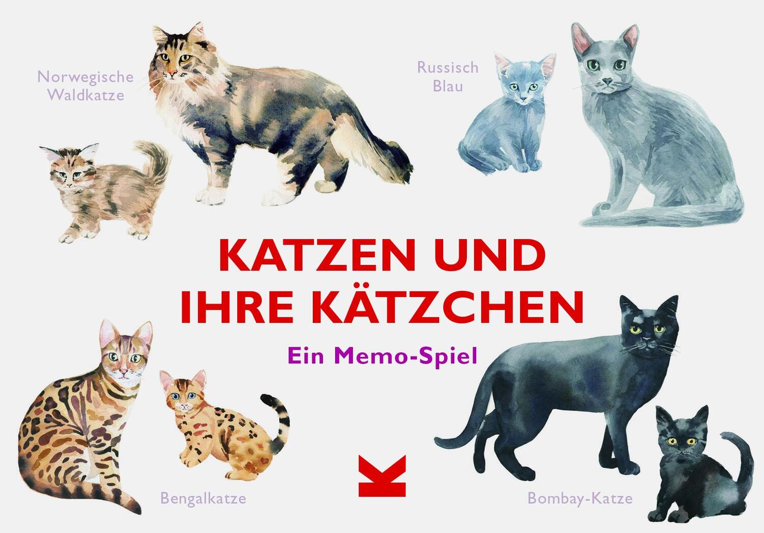 Cover: 9783962440657 | Katzen und ihre Kätzchen | Ein Memo-Spiel | Stück | Deutsch | 2019