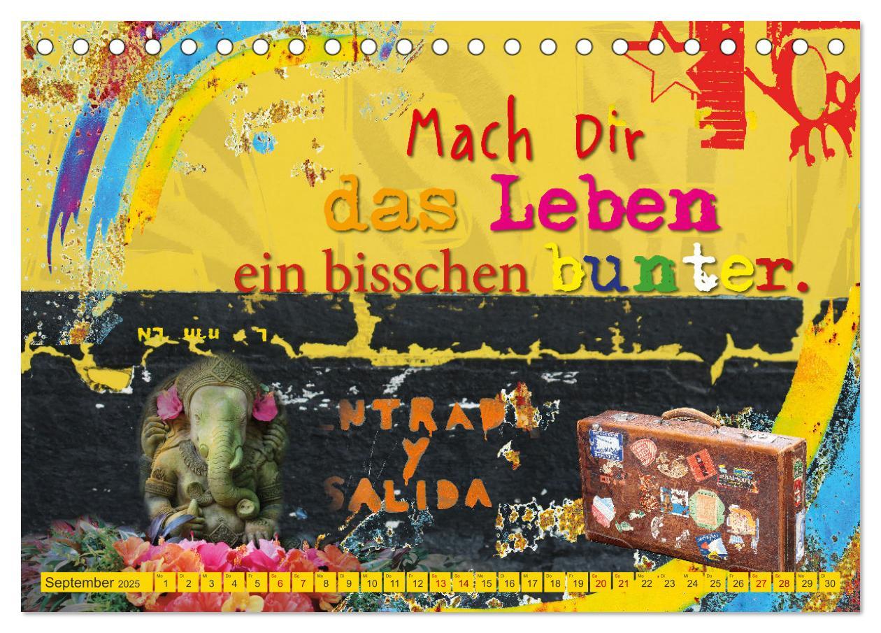 Bild: 9783383968594 | Leben ist das mit den fröhlichen Farben (Tischkalender 2025 DIN A5...