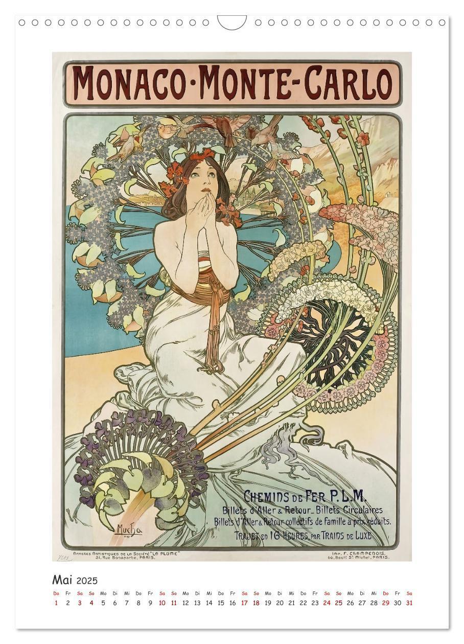 Bild: 9783435864485 | Alfons Mucha - Eine Hommage in zwölf Monaten (Wandkalender 2025 DIN...