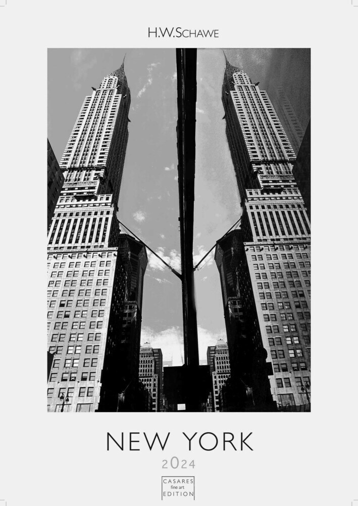 Cover: 9789918620449 | New York schwarz-weiss 2024 L 59x42cm | H.W. Schawe | Kalender | 14 S.