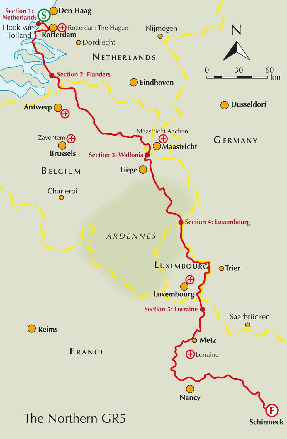 Bild: 9781852849597 | The GR5 Trail - Benelux and Lorraine | Carroll Dorgan | Taschenbuch