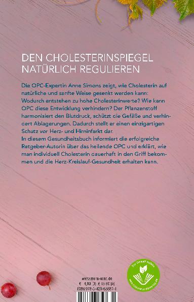 Rückseite: 9783426658871 | Cholesterin senken mit OPC | Wie der Vitalstoff natürlich hilft | Buch