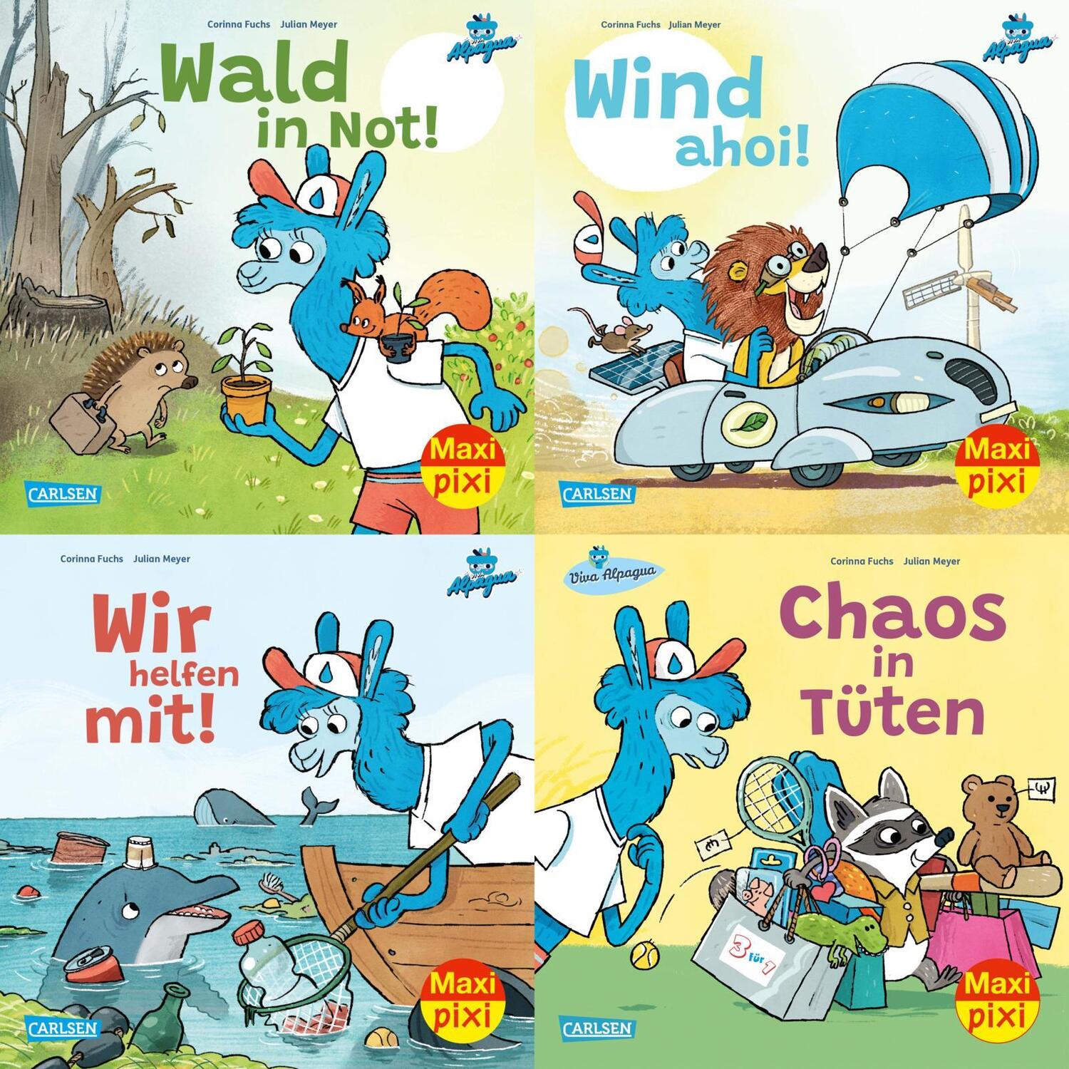 Cover: 9783551030665 | Maxi-Pixi-4er-Set 101: Viva Alpagua (4x1 Exemplar) | Corinna Fuchs