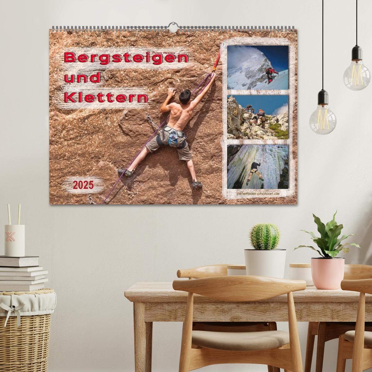 Bild: 9783435469925 | Bergsteigen und Klettern (Wandkalender 2025 DIN A2 quer), CALVENDO...