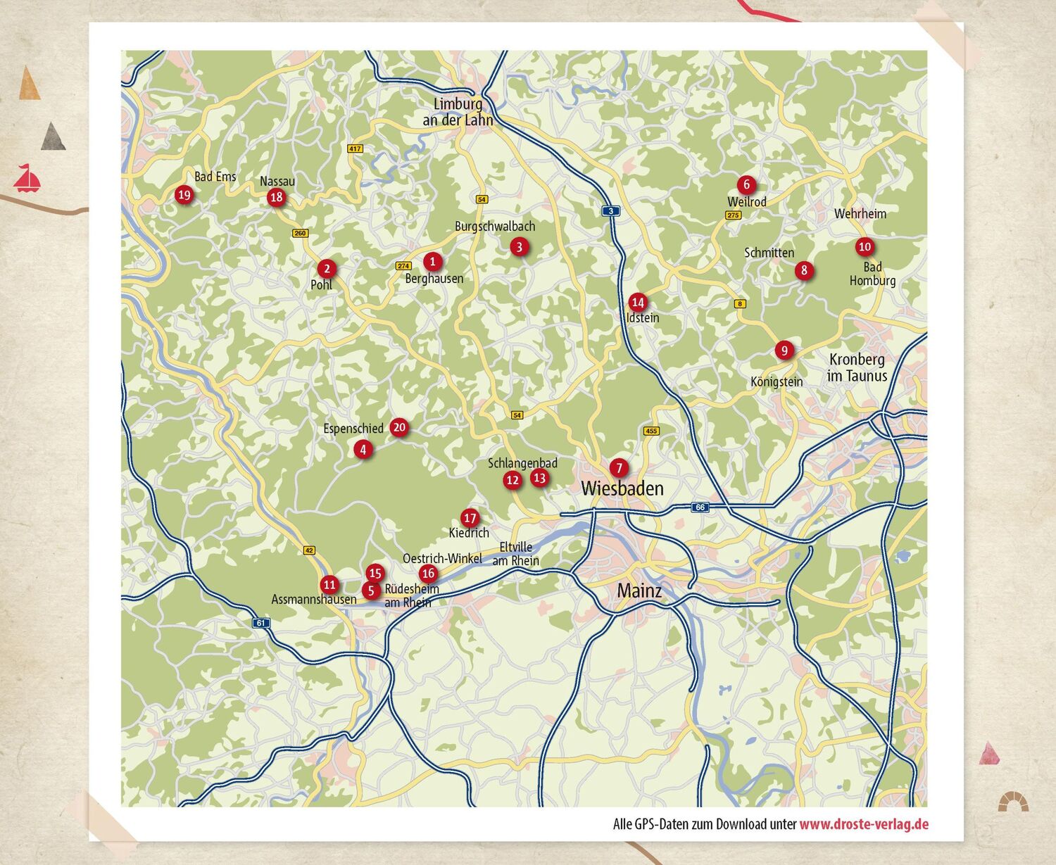 Bild: 9783770025381 | Rheingau/Taunus. Wandern für die Seele | Wohlfühlwege (Neuauflage)