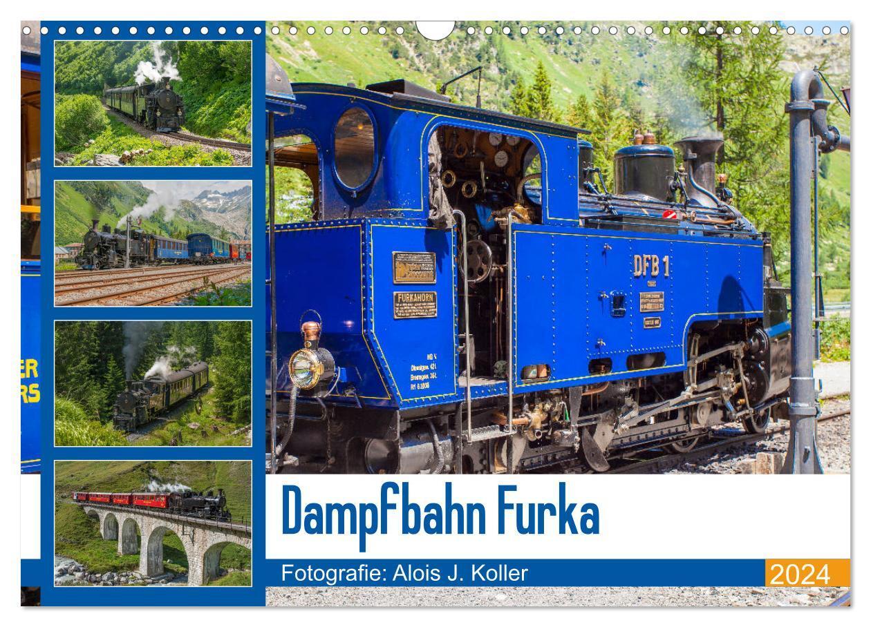 Cover: 9783383213731 | Dampfbahn Furka 2024 (Wandkalender 2024 DIN A3 quer), CALVENDO...