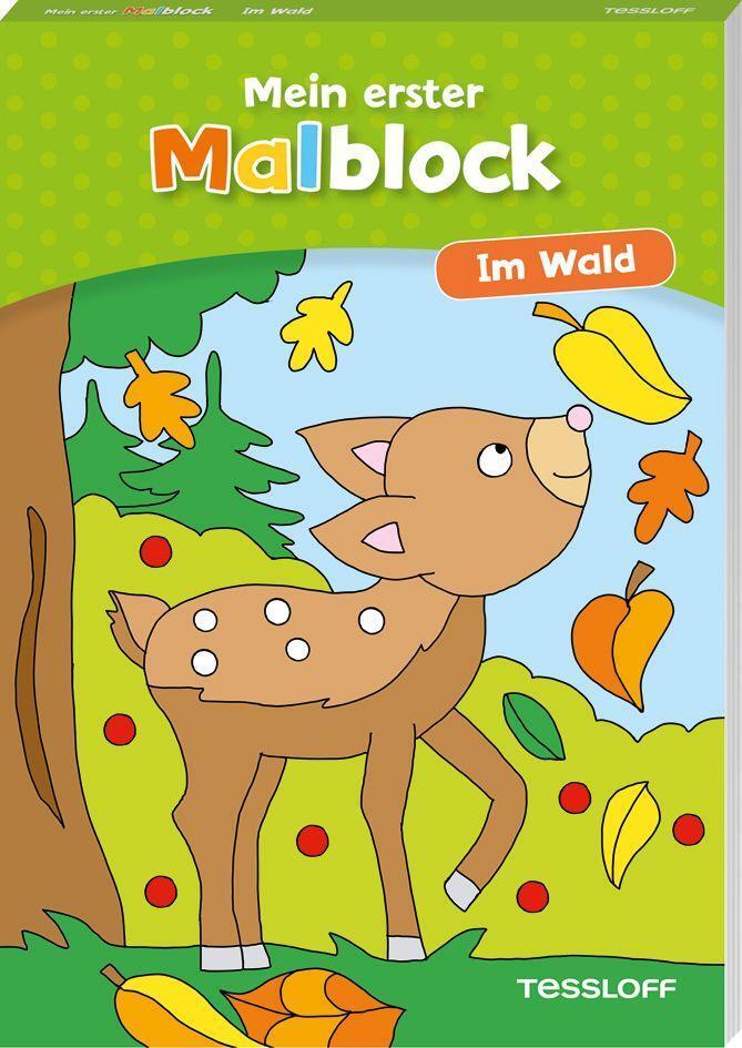 Cover: 9783788644680 | Mein erster Malblock. Im Wald | Malen für Kinder ab 4 Jahren | Buch