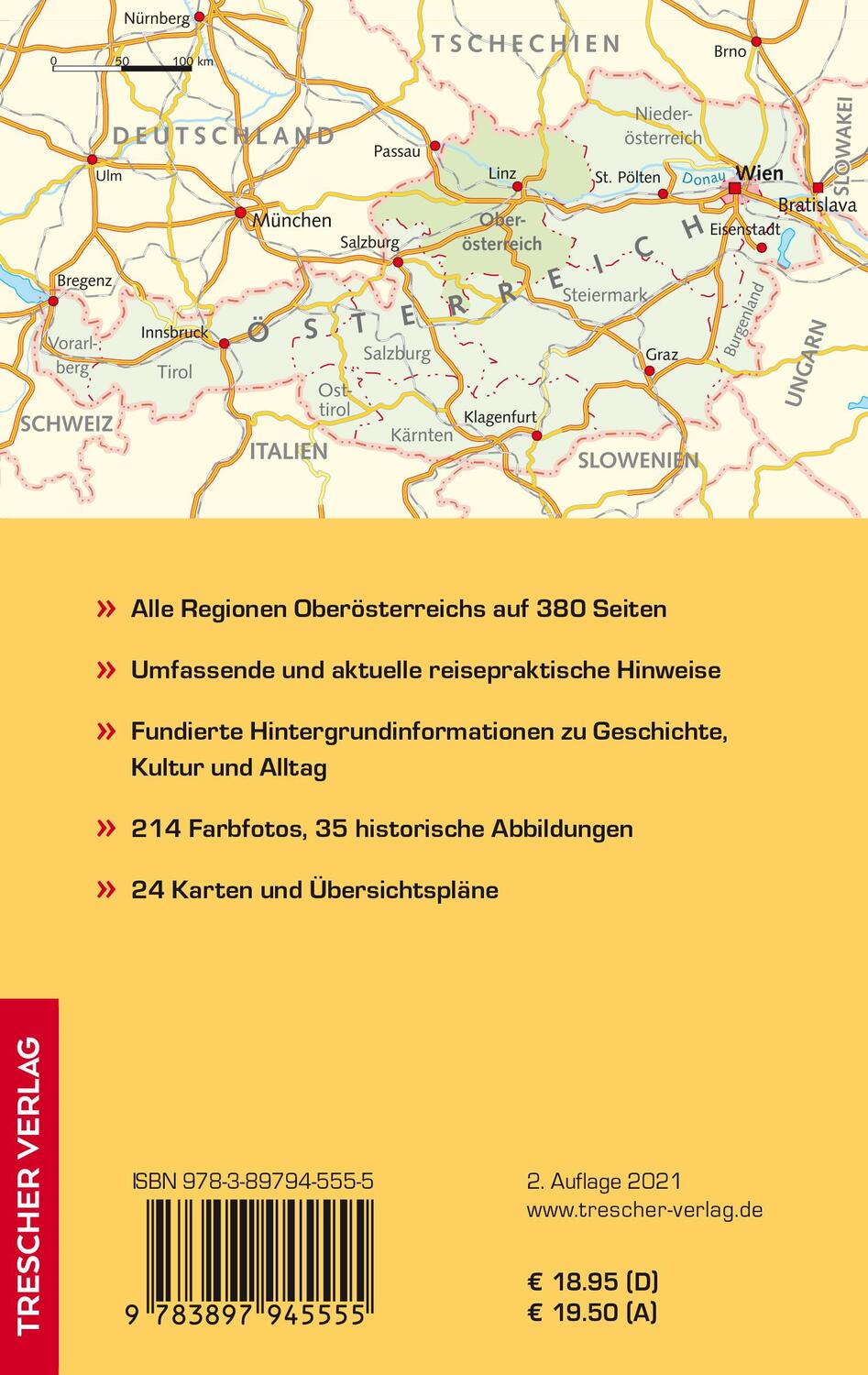 Rückseite: 9783897945555 | TRESCHER Reiseführer Oberösterreich | Gunnar Strunz | Taschenbuch