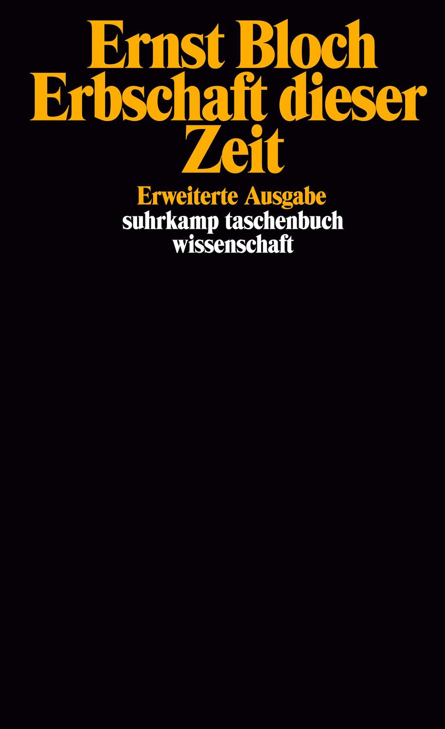 Cover: 9783518281536 | Erbschaft dieser Zeit | Ernst Bloch | Taschenbuch | 415 S. | Deutsch