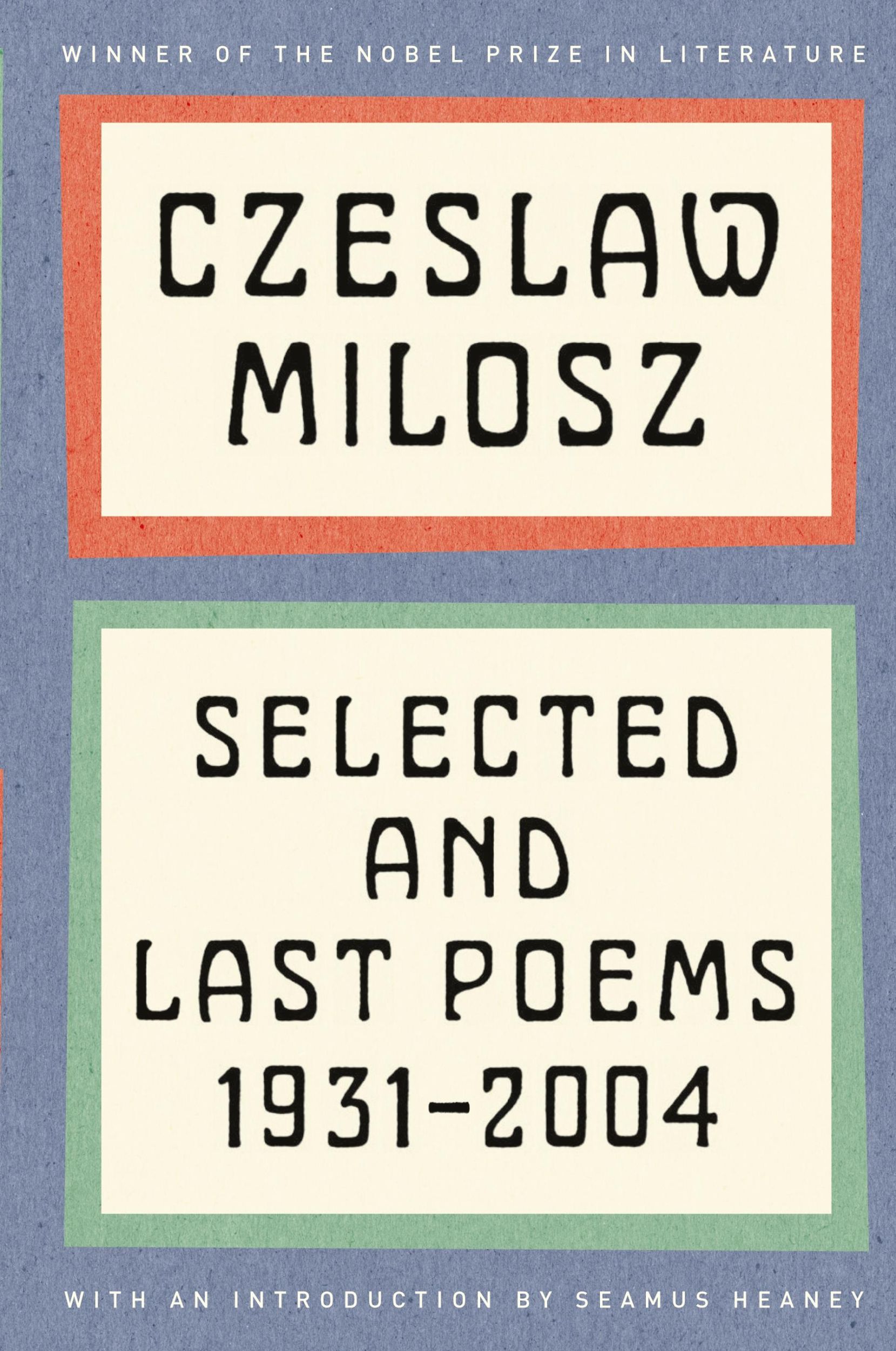 Cover: 9780062095886 | Selected and Last Poems | Czeslaw Milosz | Taschenbuch | Englisch