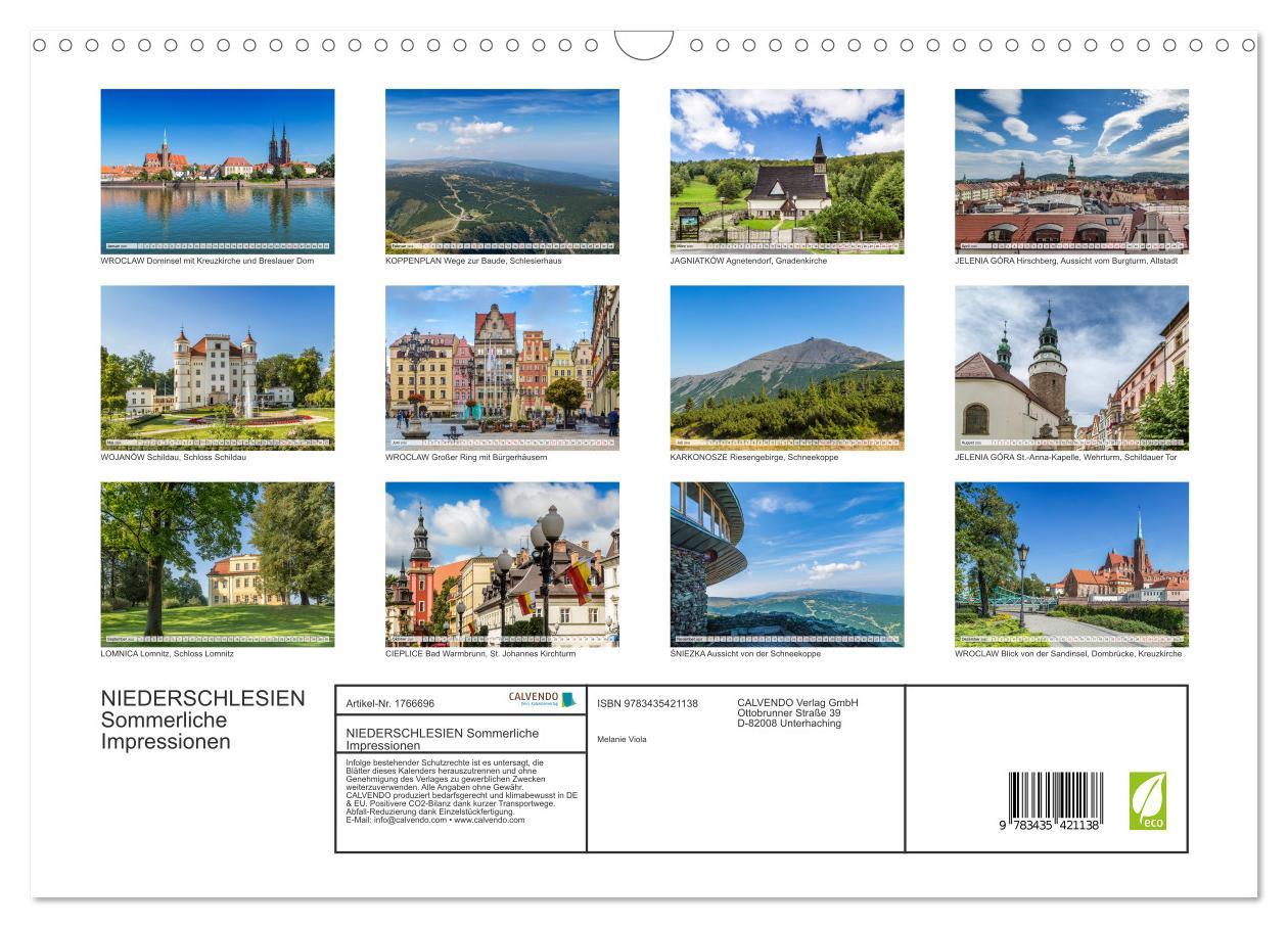 Bild: 9783435421138 | NIEDERSCHLESIEN Sommerliche Impressionen (Wandkalender 2025 DIN A3...