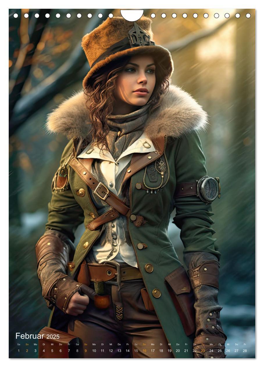 Bild: 9783435866915 | Steampunk Ladies (Wandkalender 2025 DIN A4 hoch), CALVENDO...