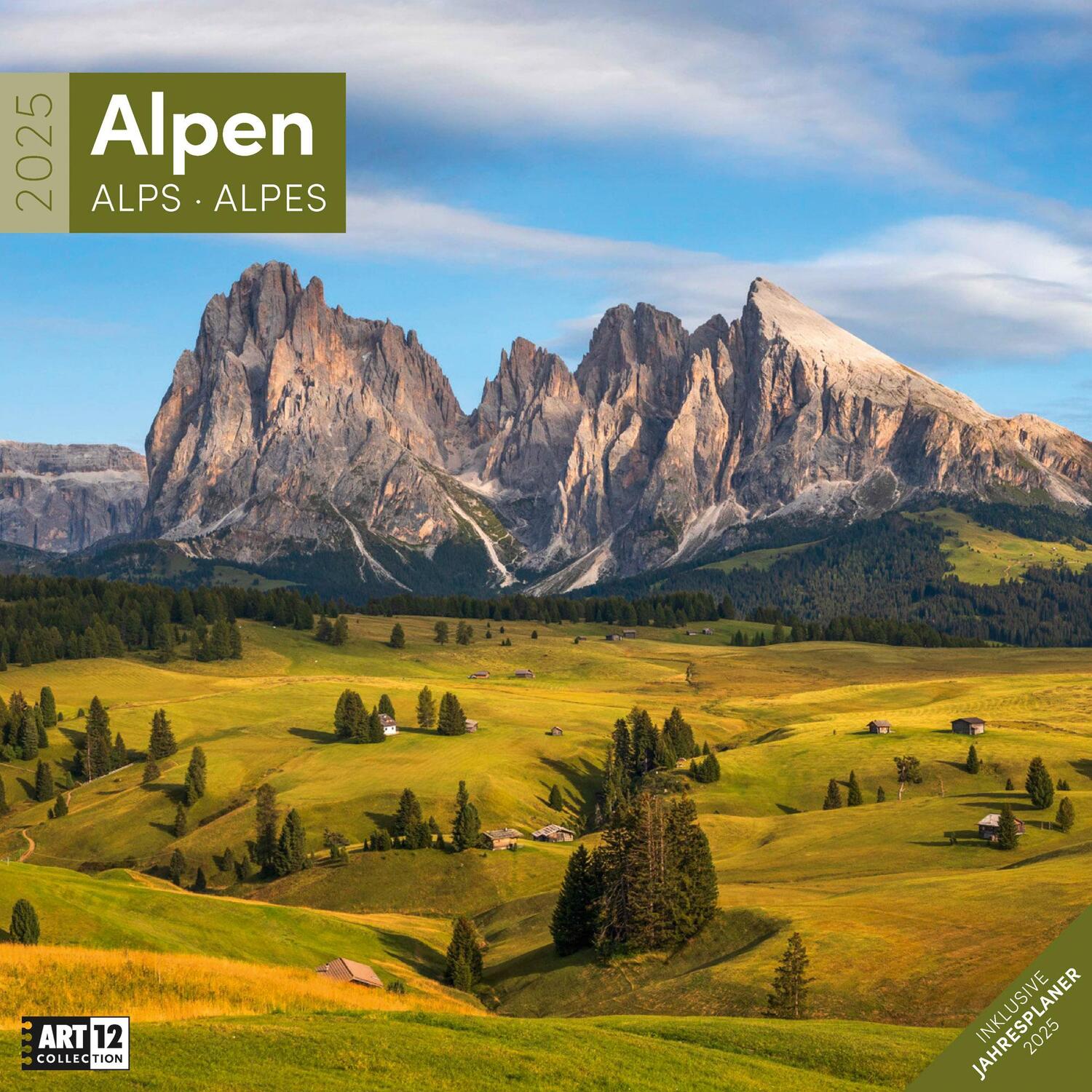 Cover: 9783838445144 | Alpen Kalender 2025 - 30x30 | Ackermann Kunstverlag | Kalender | 28 S.