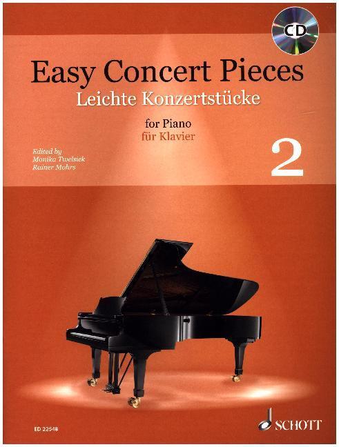 Cover: 9790001160933 | Easy Concert Pieces, für Klavier, m. Audio-CD. Bd.2 | Twelsiek (u. a.)