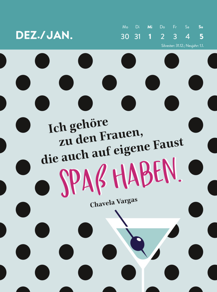 Bild: 4036442012109 | Wochenkalender 2025: Frauen sind großartig! Von perfekt war nie die...