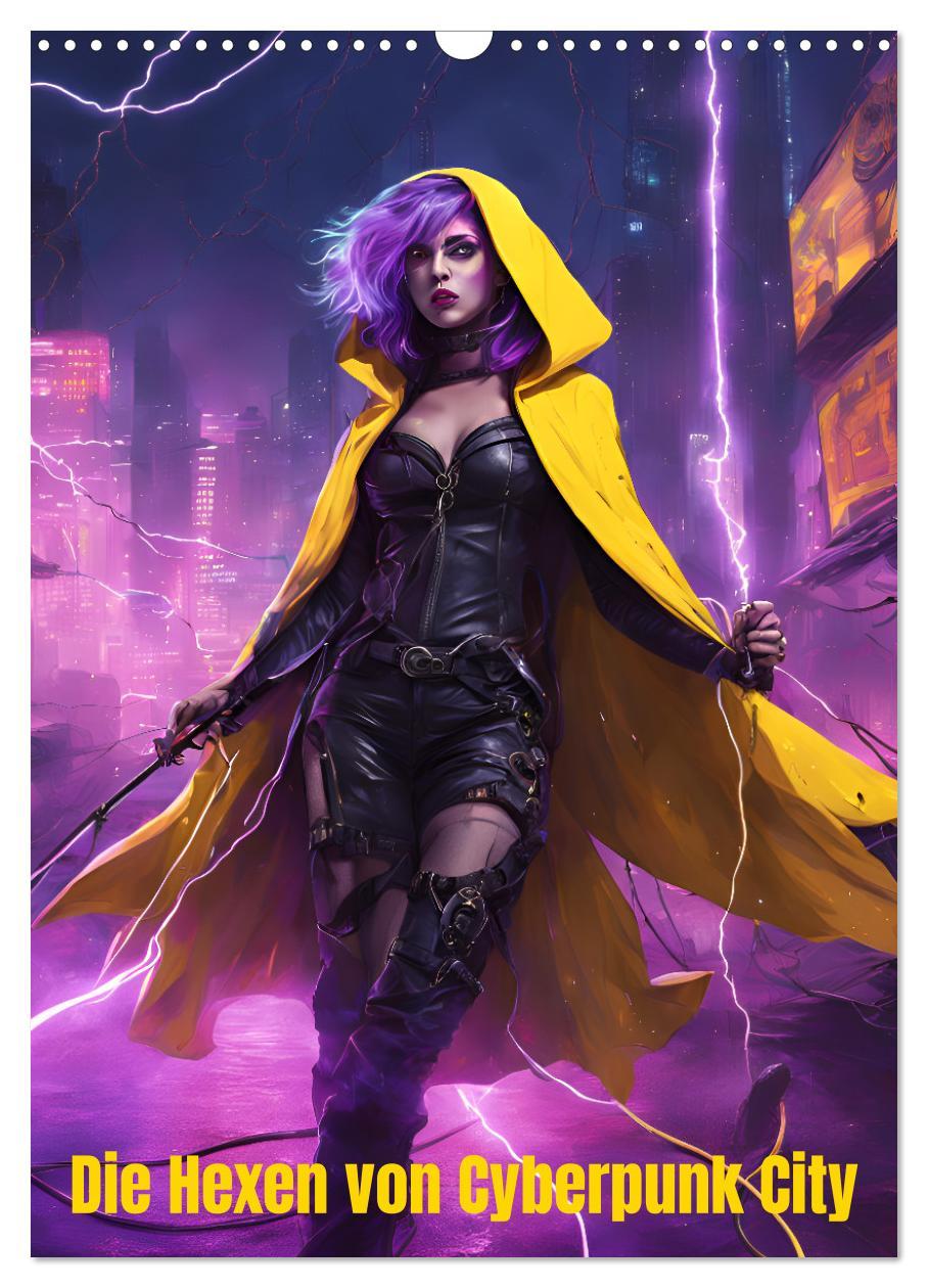 Cover: 9783457217368 | Die Hexen von Cyberpunk City (Wandkalender 2025 DIN A3 hoch),...