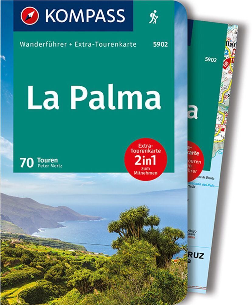 Cover: 9783990443545 | KOMPASS Wanderführer La Palma, 70 Touren | Peter Mertz | Taschenbuch