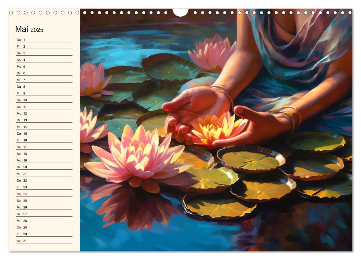 Bild: 9783383904301 | Stille, Stärke und Yoga (Wandkalender 2025 DIN A3 quer), CALVENDO...