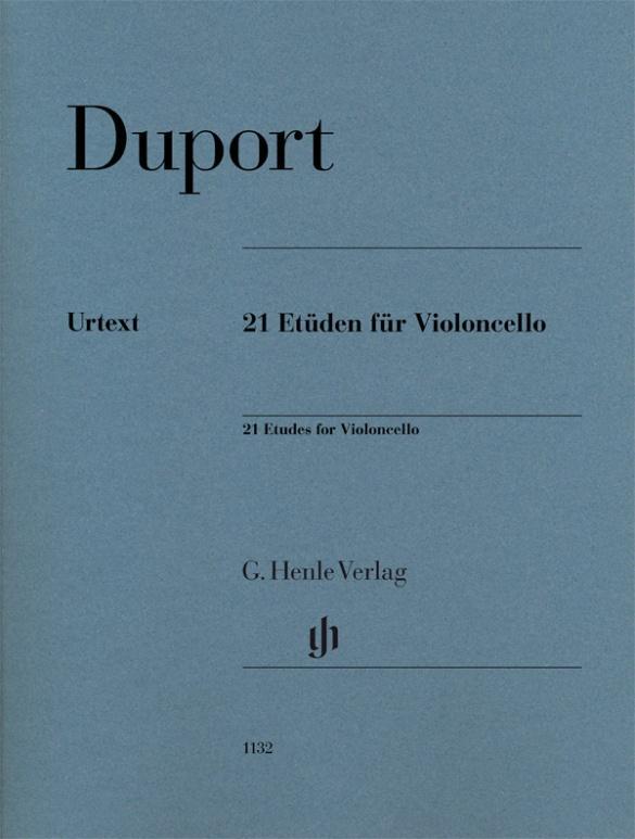 Cover: 9790201811321 | Duport, Jean-Louis - 21 Etüden für Violoncello | Norbert Gertsch