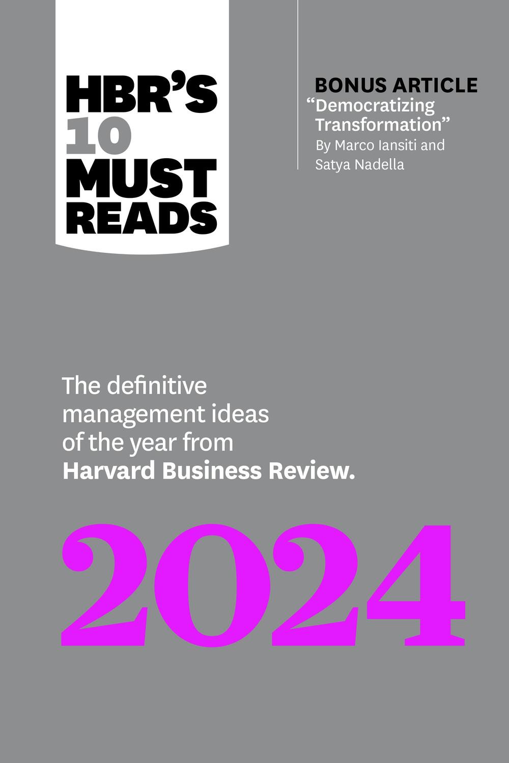 Cover: 9781647825782 | HBR's 10 Must Reads 2024 | Harvard Business Review | Taschenbuch