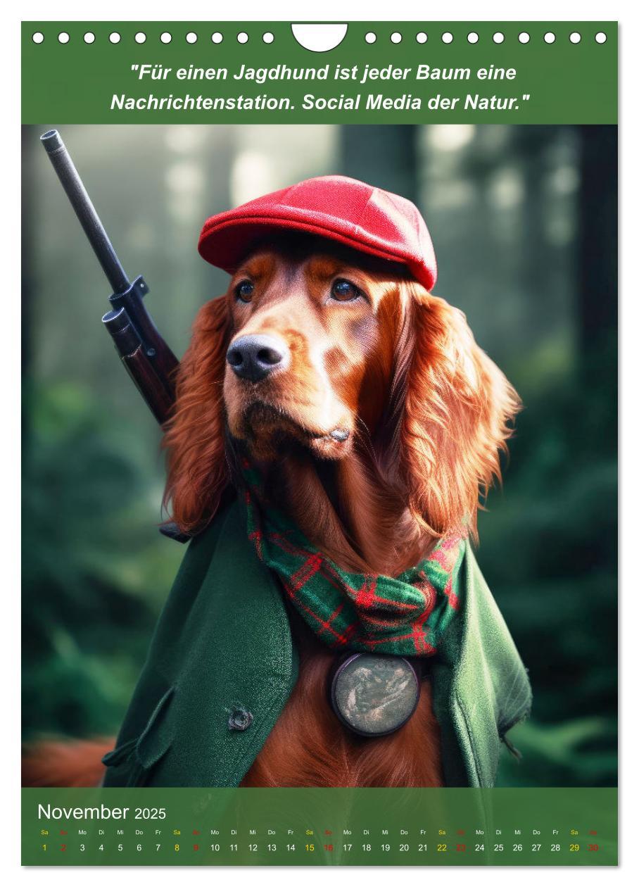 Bild: 9783435967759 | Lustige Jagdhunde mit Jägerlatein (Wandkalender 2025 DIN A4 hoch),...