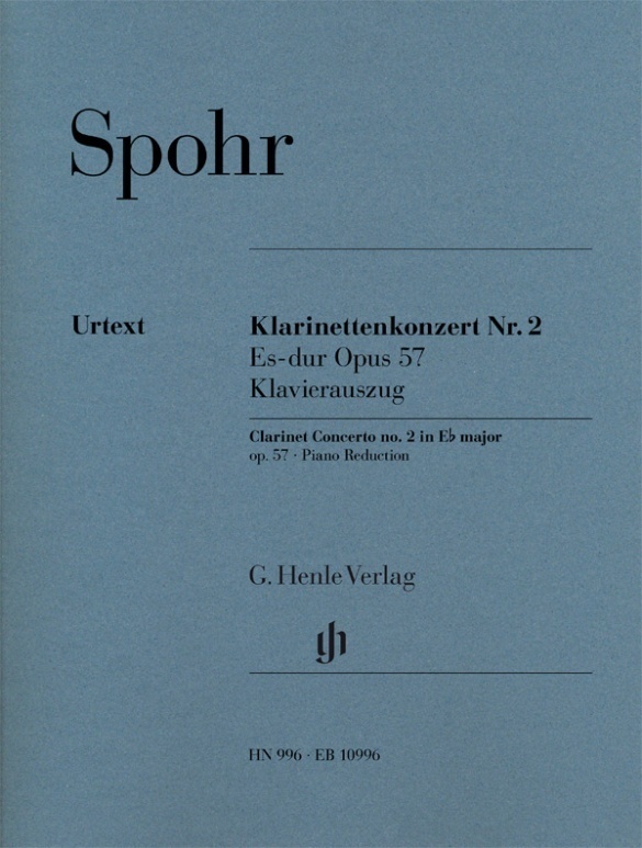 Cover: 9790201809960 | Spohr, Louis - Klarinettenkonzert Nr. 2 Es-dur op. 57 | Scheideler