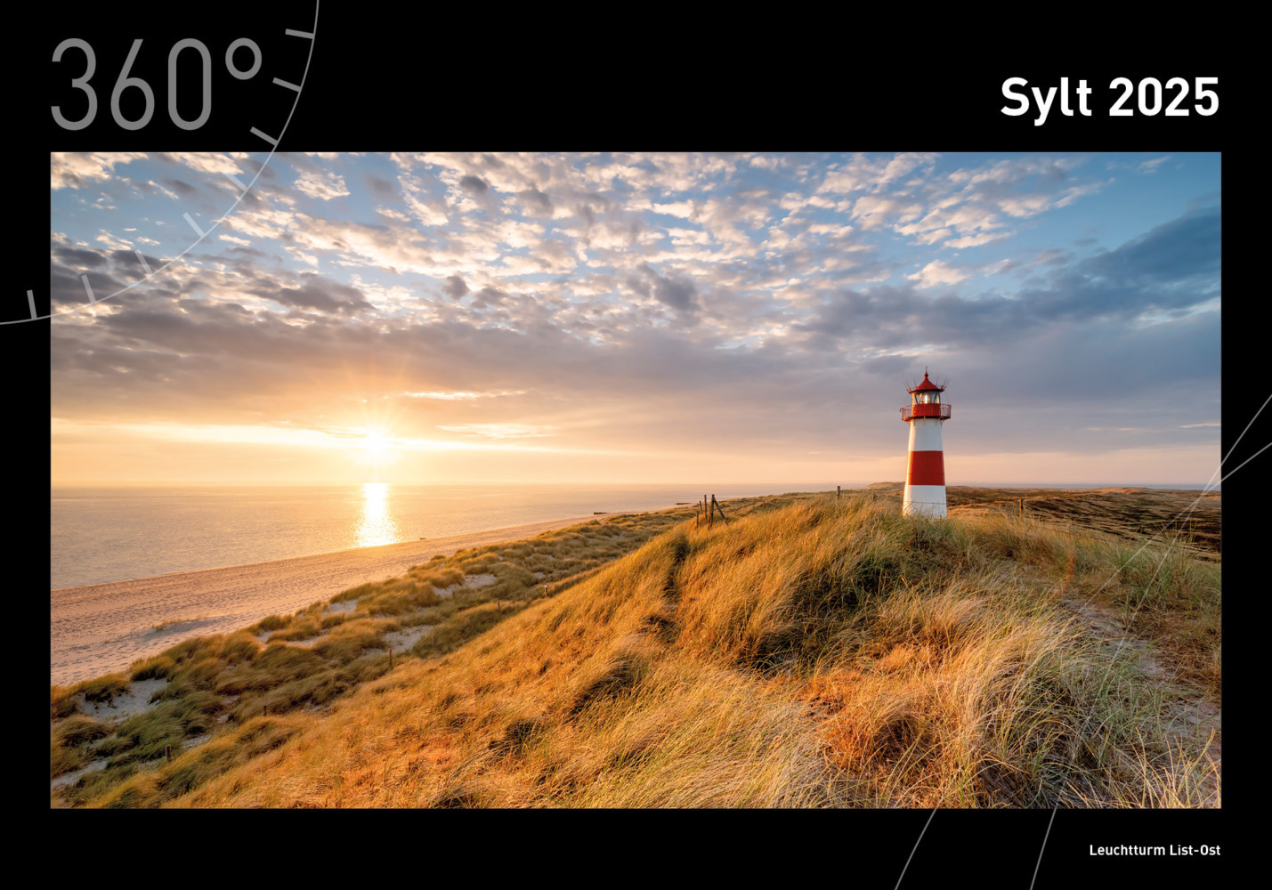 Cover: 9783968555331 | 360° Sylt Premiumkalender 2025 | Jan Becke | Kalender | Spiralbindung