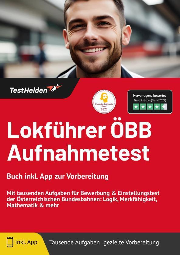 Cover: 9783988175243 | Lokführer ÖBB Aufnahmetest: Buch inkl. App zur Vorbereitung: Mit...