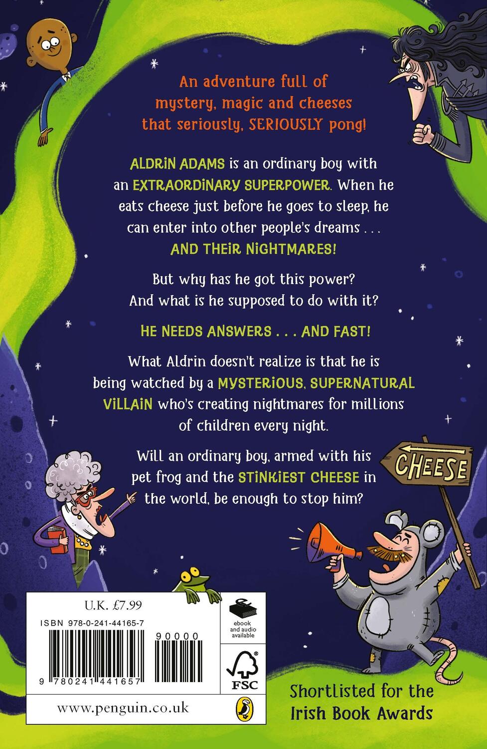 Rückseite: 9780241441657 | Aldrin Adams and the Cheese Nightmares | Paul Howard | Taschenbuch