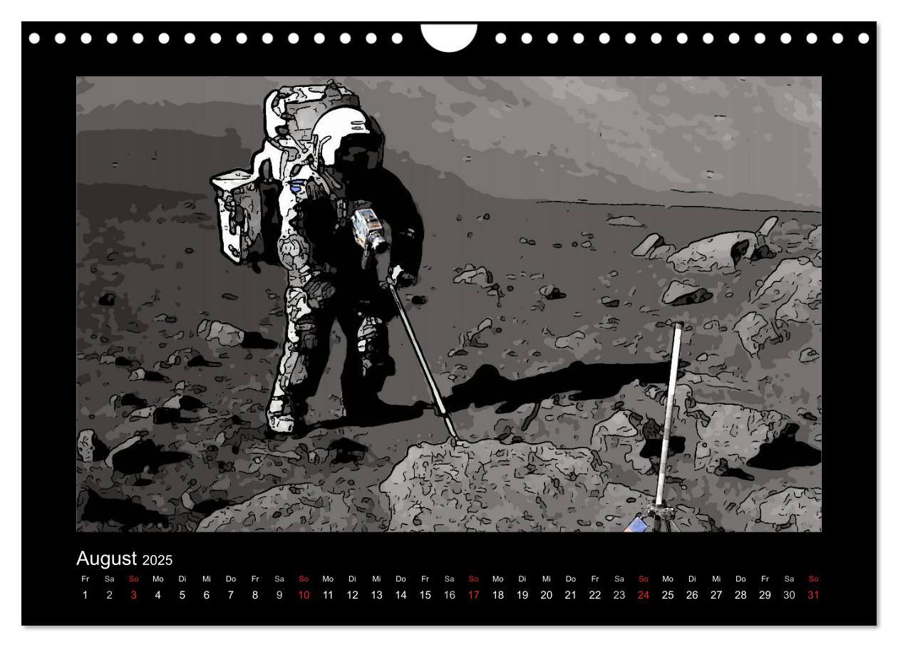 Bild: 9783435709809 | Landing On The Moon Like A Cartoon (Wandkalender 2025 DIN A4 quer),...