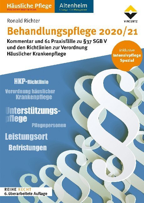 Cover: 9783748603030 | Behandlungspflege 2020/21 | Ronald Richter | Taschenbuch | 304 S.