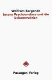 Cover: 9783851655209 | Lacans Psychoanalyse und die Dekonstruktion | Passagen Philosophie