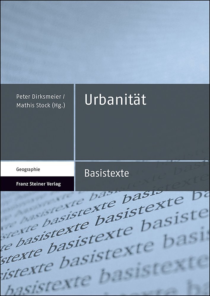 Cover: 9783515124102 | Urbanität | Peter Dirksmeier (u. a.) | Taschenbuch | Englisch | 2020