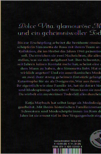 Rückseite: 9783426525104 | Die Modeschöpferin | Roman | Katja Maybach | Taschenbuch | 300 S.
