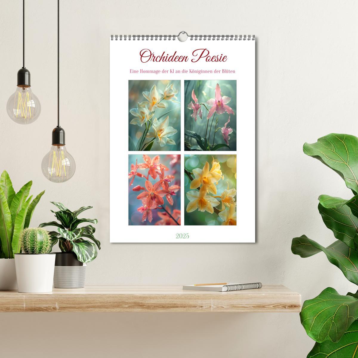 Bild: 9783383801334 | Orchideen Poesie (Wandkalender 2025 DIN A3 hoch), CALVENDO...