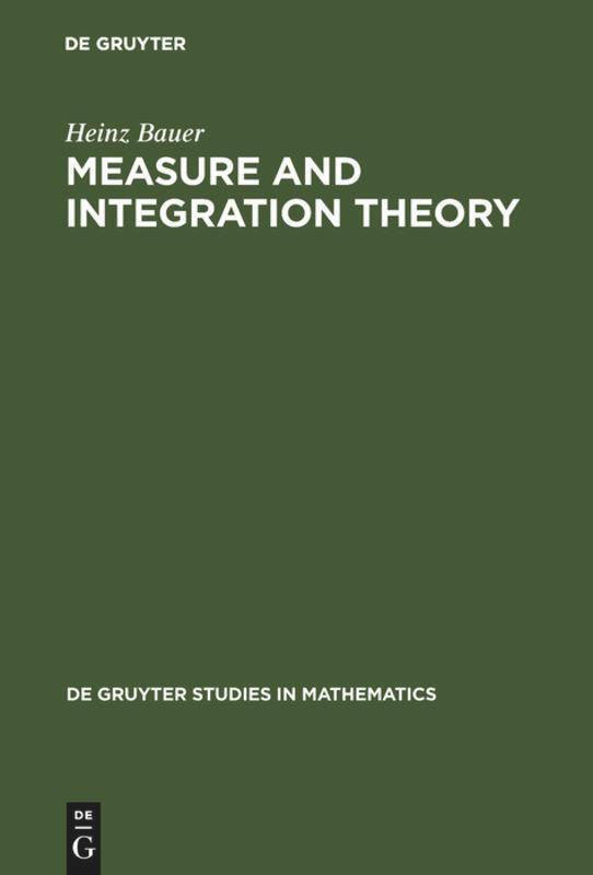 Cover: 9783110167191 | Measure and Integration Theory | Heinz Bauer | Buch | XVI | Englisch
