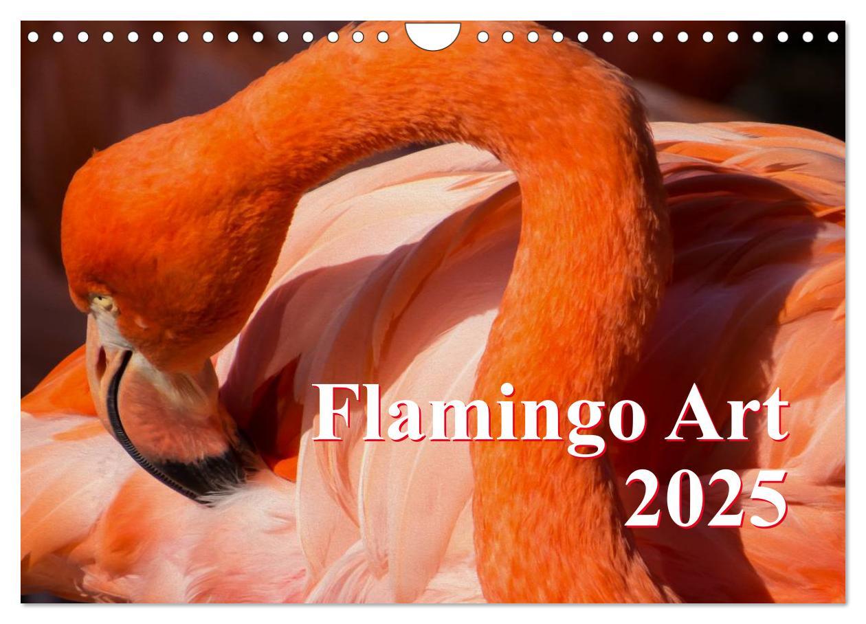 Cover: 9783435819706 | Flamingo Art 2025 (Wandkalender 2025 DIN A4 quer), CALVENDO...