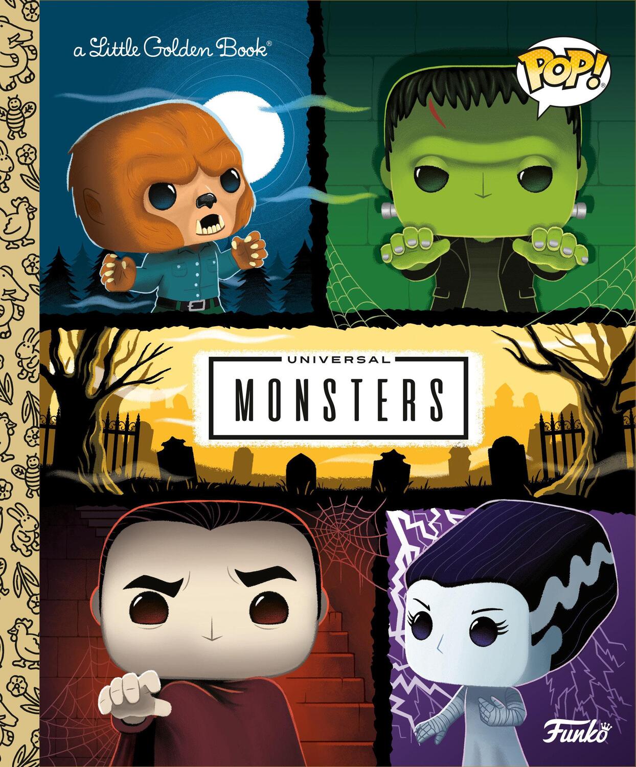 Cover: 9780593481578 | Universal Monsters Little Golden Book (Funko Pop!) | M. D. Brundlefly