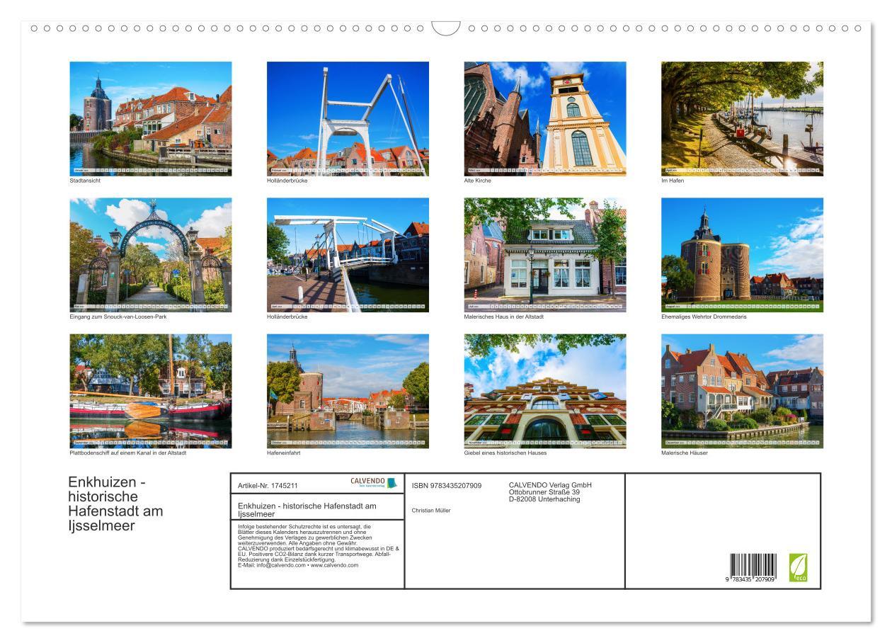 Bild: 9783435207909 | Enkhuizen - historische Hafenstadt am Ijsselmeer (Wandkalender 2025...