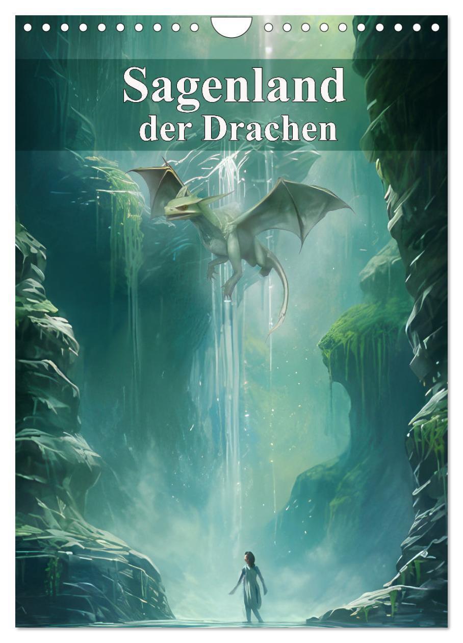 Cover: 9783435849093 | Sagenland der Drachen (Wandkalender 2025 DIN A4 hoch), CALVENDO...