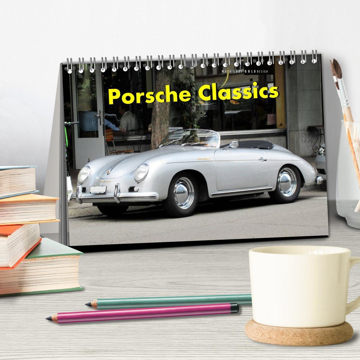 Bild: 9783435133451 | Porsche Classics (Tischkalender 2025 DIN A5 quer), CALVENDO...