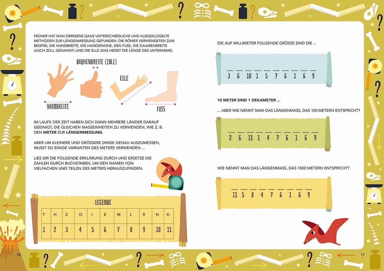 Bild: 9788863124767 | Dinos im Längen- und Gewichte-Rausch | Verrückt nach Mathe | Buch