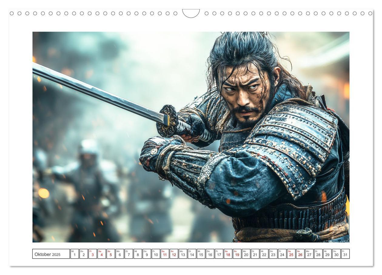 Bild: 9783457213032 | Mein Samurai (Wandkalender 2025 DIN A3 quer), CALVENDO Monatskalender