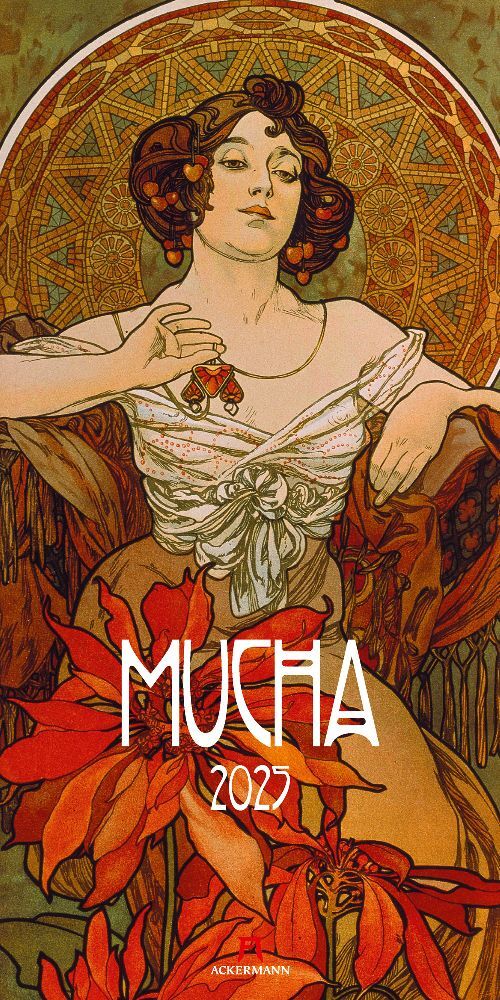 Cover: 9783838425603 | Alfons Mucha Kalender 2025 | Alfons Mucha (u. a.) | Kalender | 14 S.